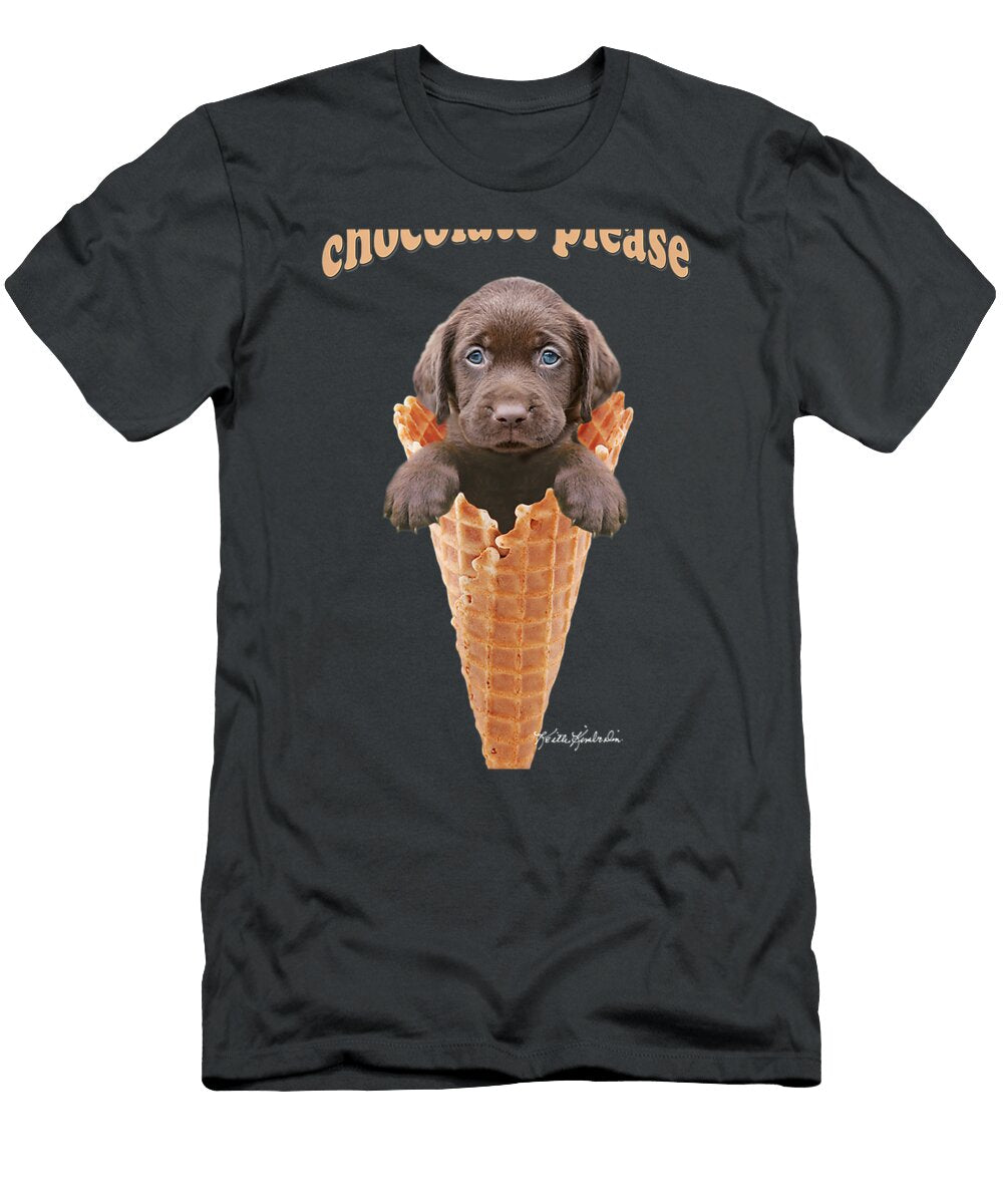 Chocolate Lab Waffle Cone Ice Cream Cute Puppy Braxj Lexi T-Shirt