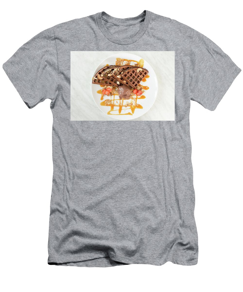Chocolate Waffles with Strawberry and Cashew Nuts Agus Halim T-Shirt