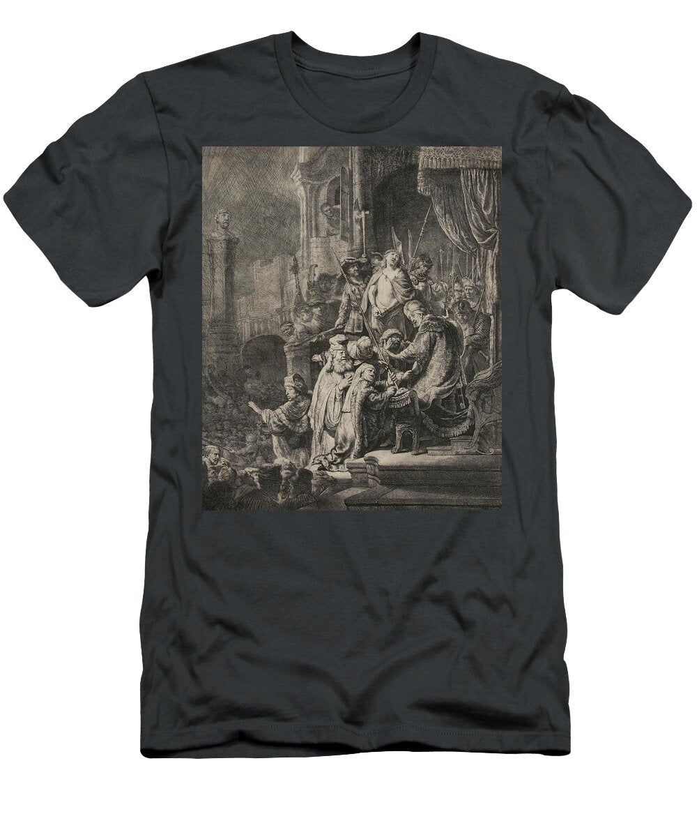 Christ Before Pilate Large Plate Rembrandt Van Rijn Dutch T-Shirt