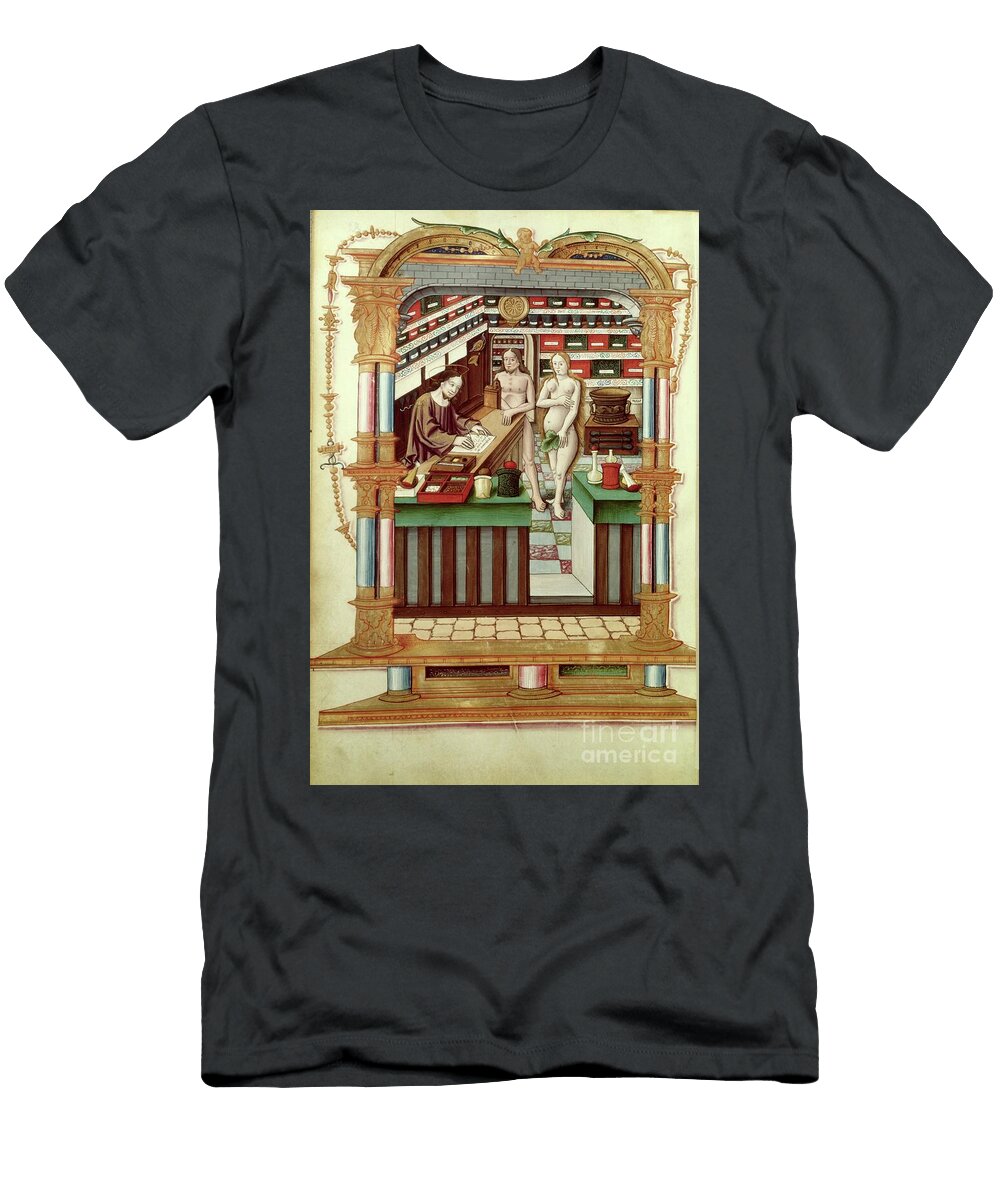 Christ the Pharmacist with Adam and Eve French School T-Shirt