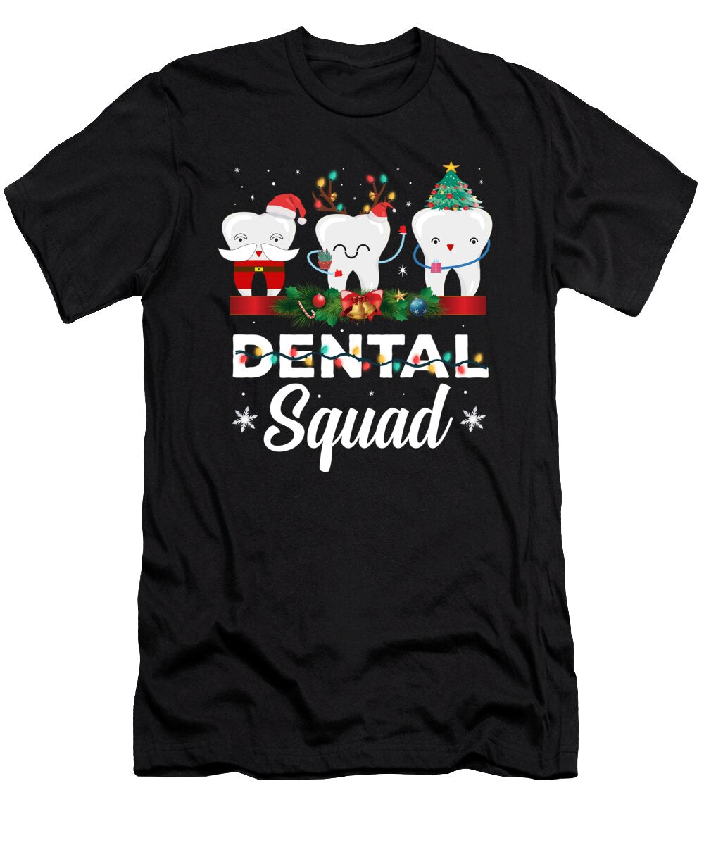 Christmas Dental Squad Clothing Funny Xmas Dentist Haselshirt T-Shirt
