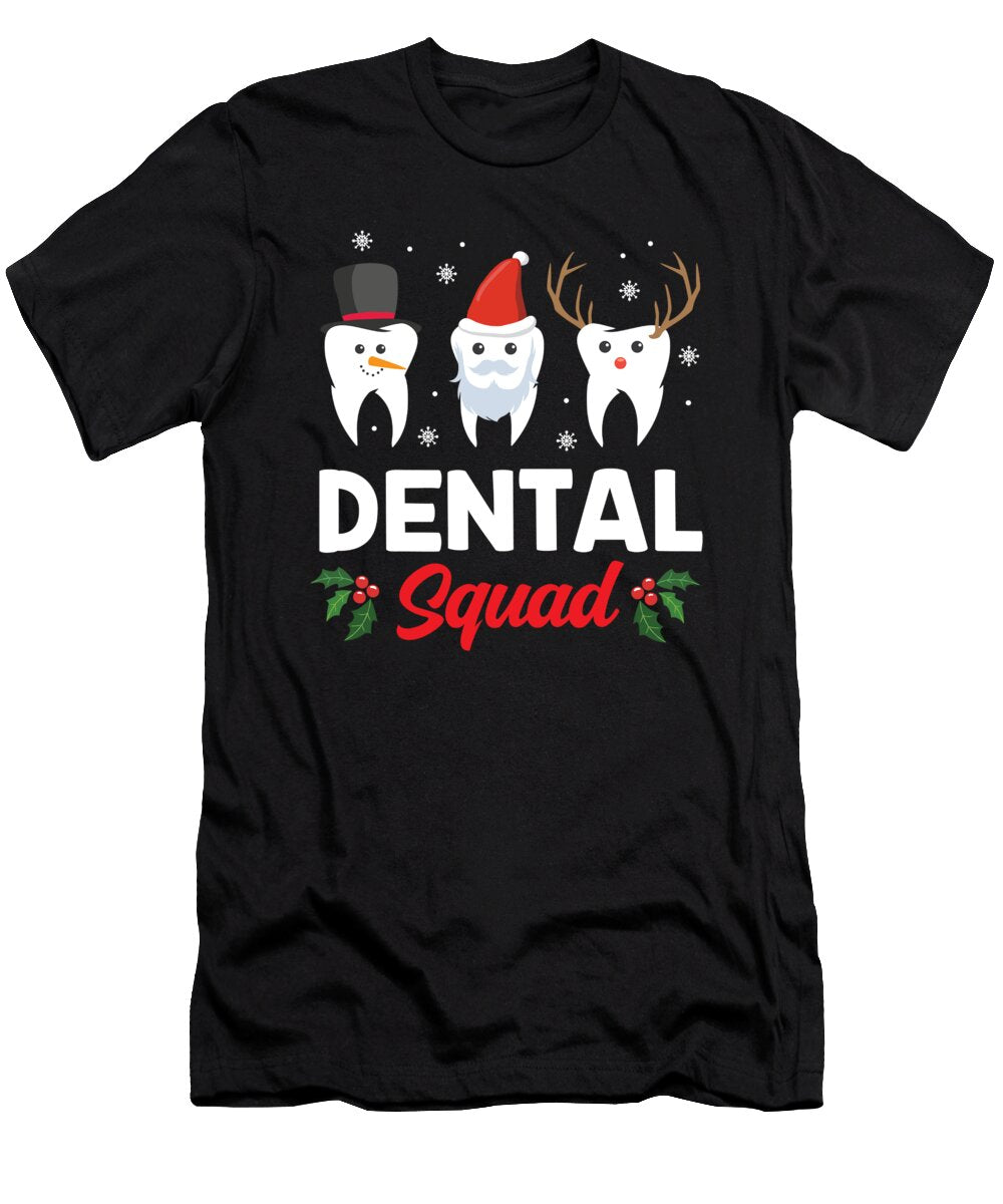 Christmas Dental Squad Funny Dentist Xmas Gift Haselshirt T-Shirt
