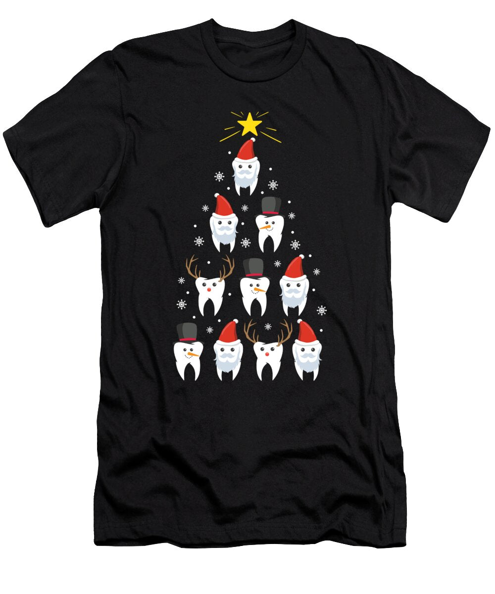 Christmas Dentistree Funny Dentist Xmas Holiday Haselshirt T-Shirt