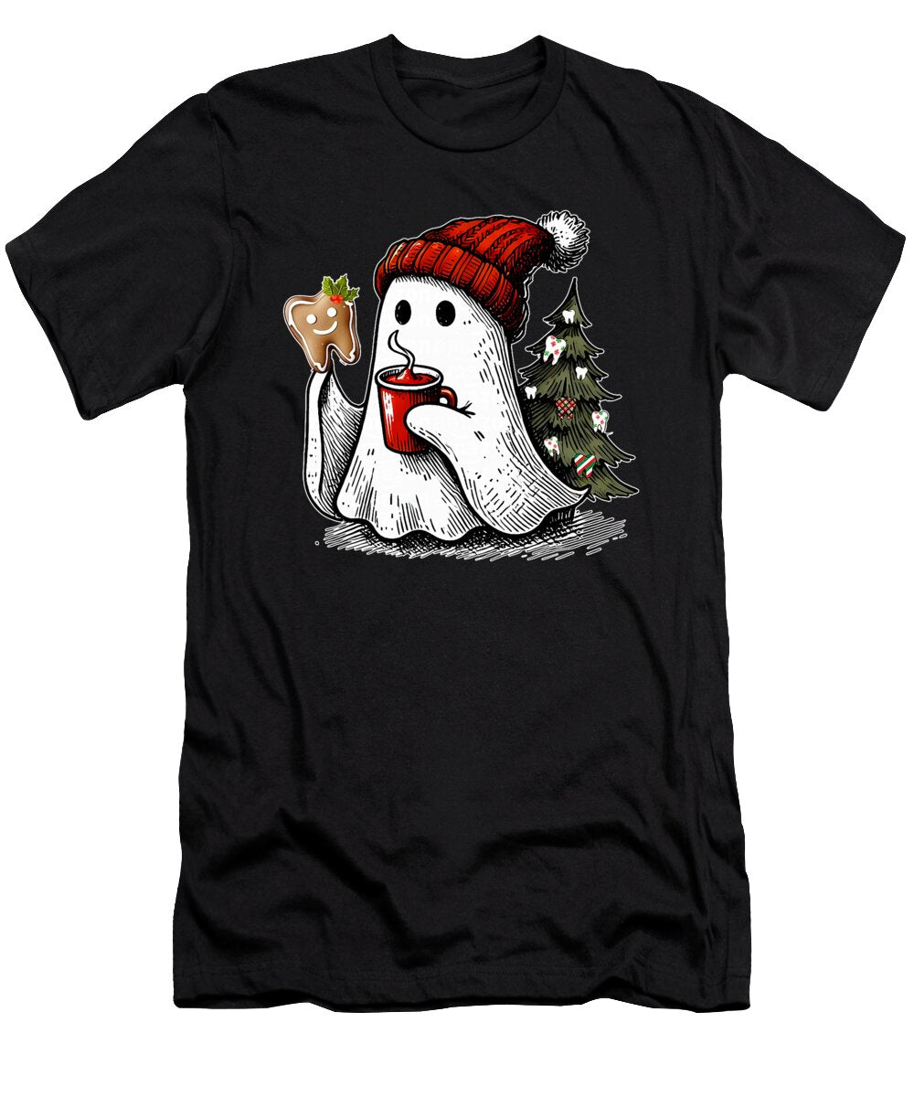 Christmas Ghost Boo Dentist Dental Gingerbread Sophie Eleanor T-Shirt