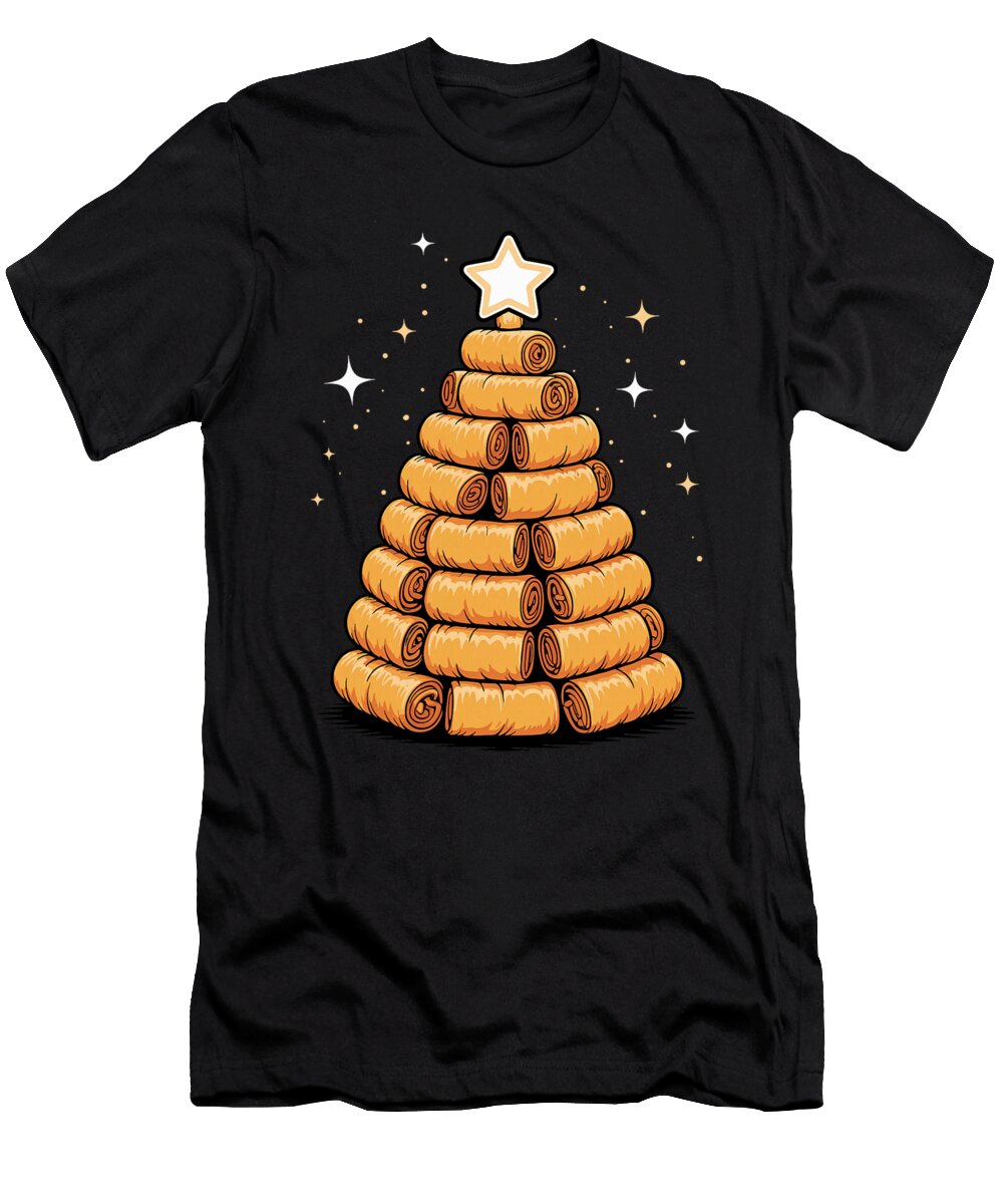 Christmas Tree Lumpia Filipino Spring Rolls Sophie Eleanor T-Shirt