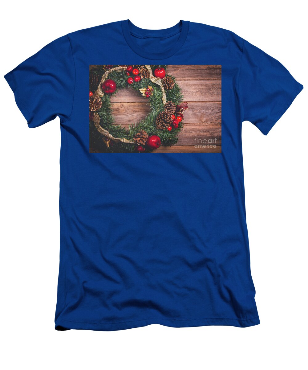 Christmas Wreath Jane Rix T-Shirt