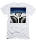 Chrome Radiator Grill and Badge of Blue Panoramic Images T-Shirt