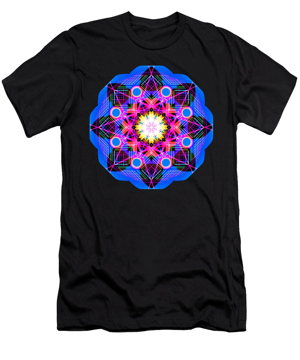 Chrysanthemum Mandala Kayla Dickerson T-Shirt