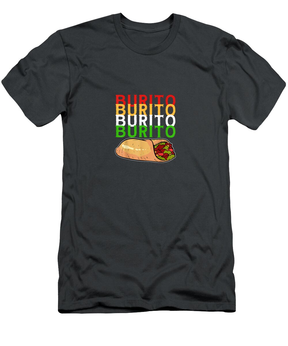 Cinco De Mayo Mexican Food Burrito Cinco De Mayo Lucasaudio T-Shirt