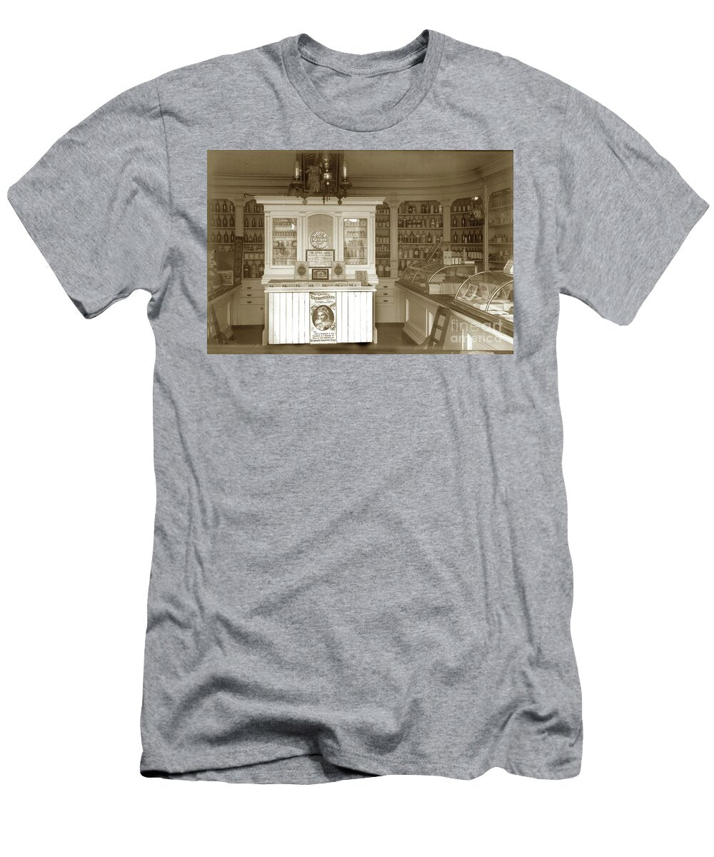 Ck Tuttle Drugstore Interior Medicines Pharmacists Pharmacy California Views Archives Mr Pat Hathaway Archives T-Shirt