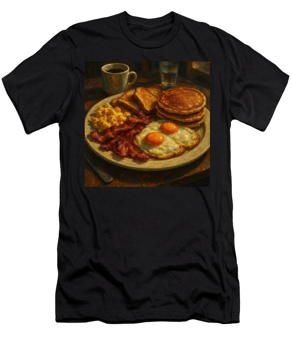 Classic American Breakfast Spread James Spears T-Shirt