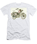 Classic Brit Twin Motorcycle Design Stephen Brooks T-Shirt