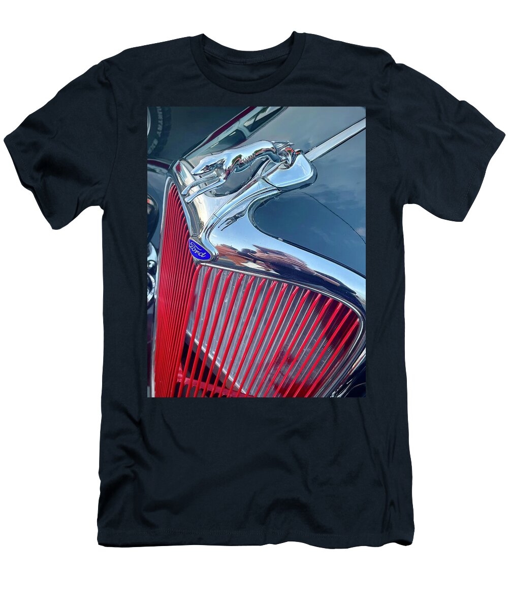 Classic Ford Car Radiator and Hood Ornament Ginger Wakem T-Shirt