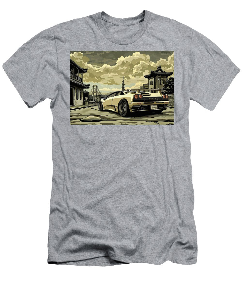 Classic Italian Supercar in a City Setting Destiney Sullivan T-Shirt