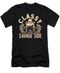 Classy with a Savage Side Cool Women Quote Gift Licensed Art T-Shirt
