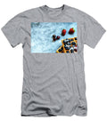 Clean Background with Negative Space for Healthy Food and Antioxidant Fruits and a Waffle As Junk Food Joaquin Corbalan T-Shirt