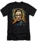 Clean Ruth Bader Ginsburg Van Gogh Style Graphic Design Wall Art Lia Arakelian T-Shirt