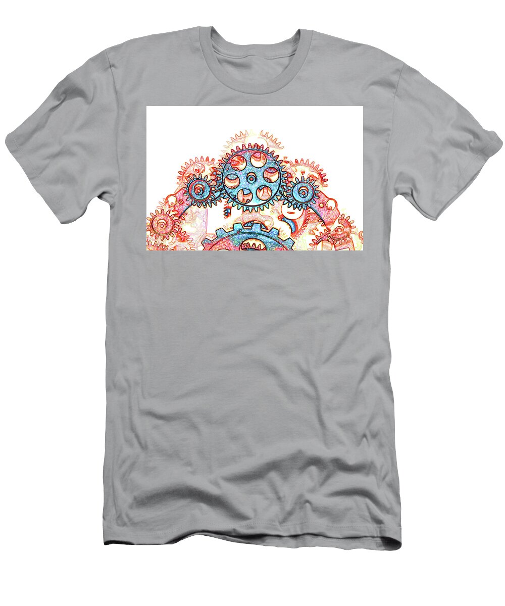 Clock Mechanic Gears Sezer Akdeniz T-Shirt