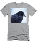 Close Up of a Raven in Snow David Kirby T-Shirt