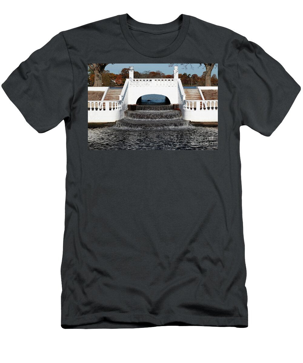 Close Up of Aryle Park Waterfalls After New Construction David Wood T-Shirt