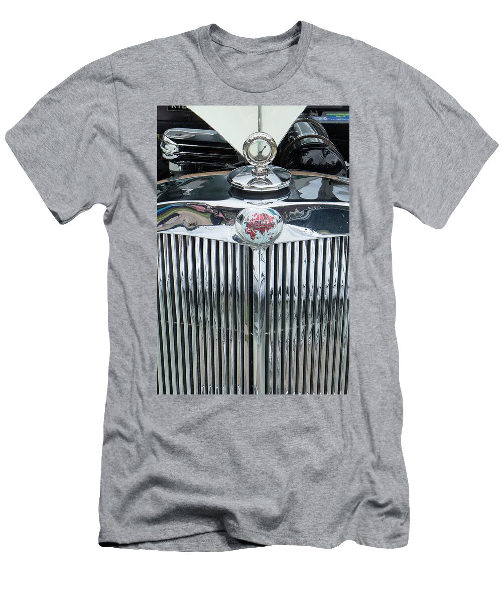 Close Up of Radiator and Calormeter of a Classic Triumph Car Peter Lloyd T-Shirt