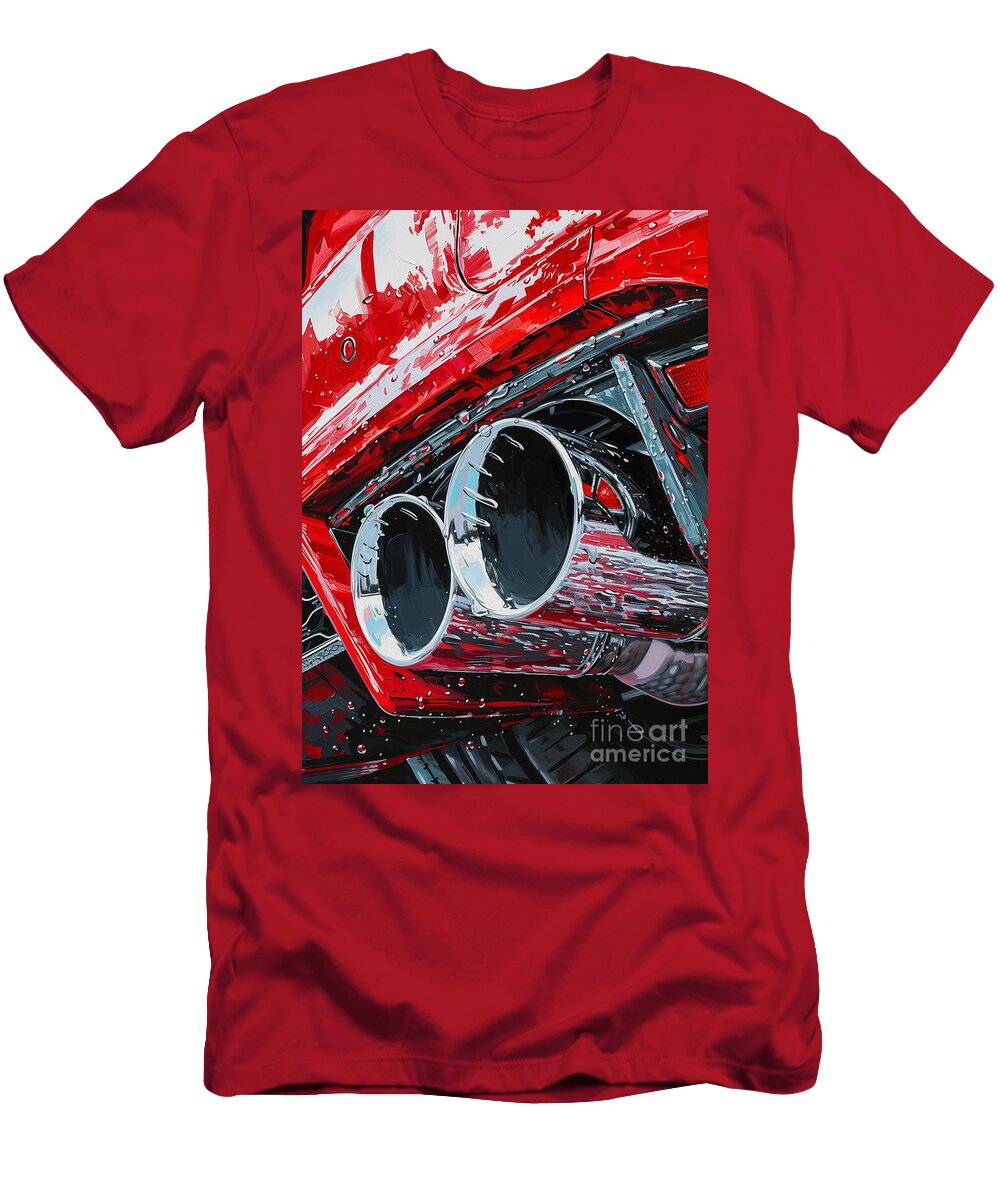 Close Up of Rs4 Exhaust Pipes Car Lovers Gift Fathers Day Gift Gift for Him Destiney Sullivan T-Shirt