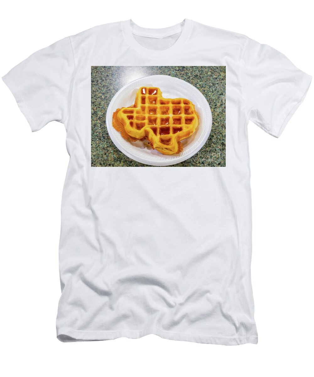 Close Up Shot of a Texas Shape Waffle Chon Kit Leong T-Shirt