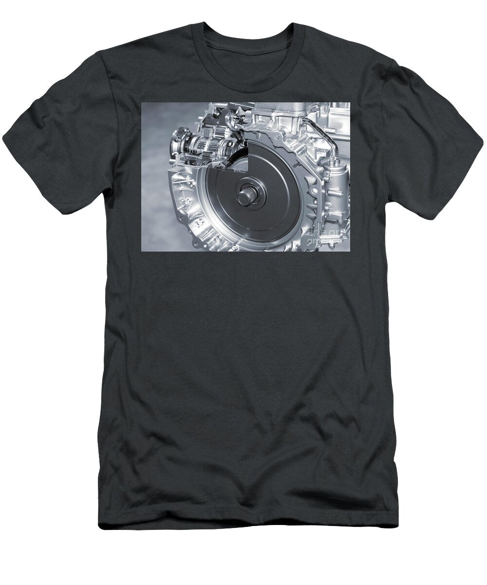 Close Up View of Shiny New Automotive Engine Sreedhar Yedlapati T-Shirt