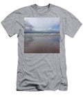 Cloudy Beach Scene with Waves Laveta Kirby T-Shirt