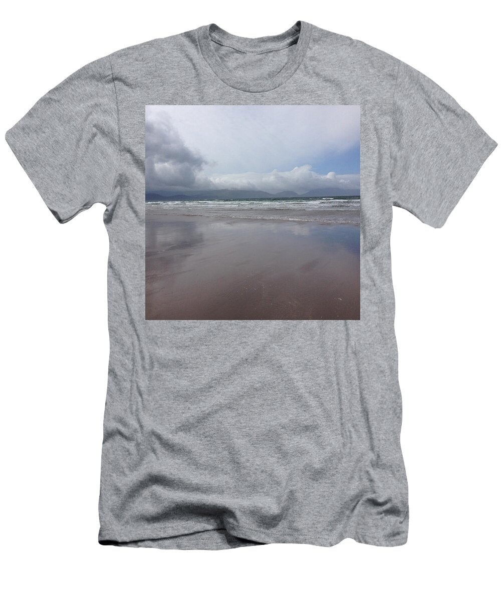 Cloudy Beach Scene with Waves Laveta Kirby T-Shirt