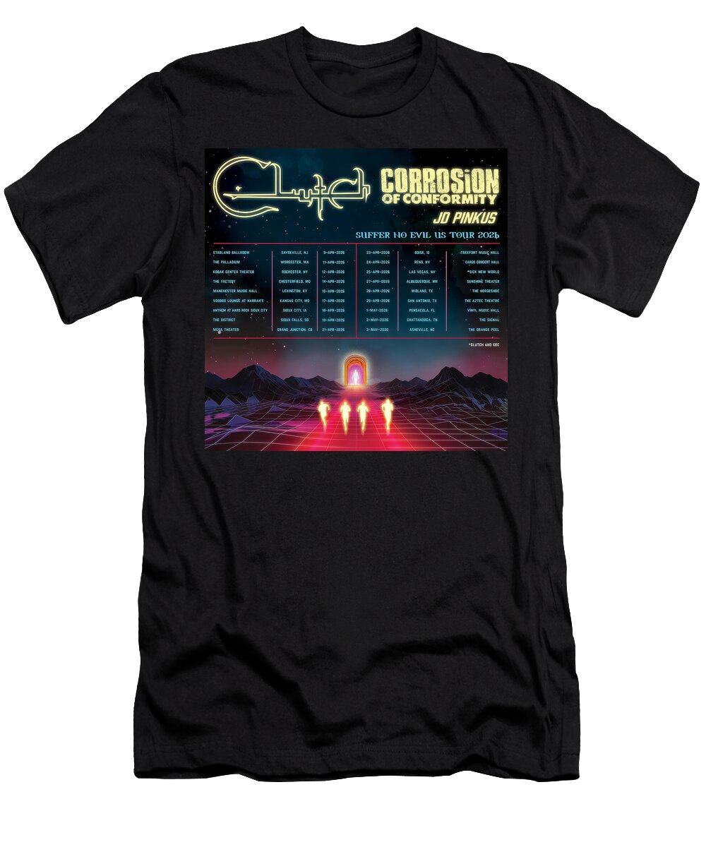 Clutch and Corrosion of Conformity Tour 2026 Aaronud Lackeyuk T-Shirt