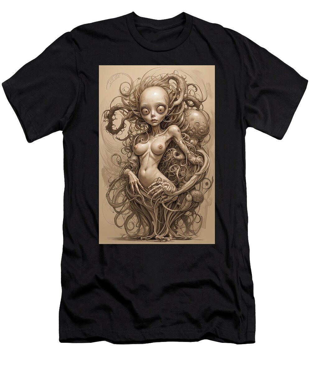Clutching At Straws Sketch Tricky Woo T-Shirt