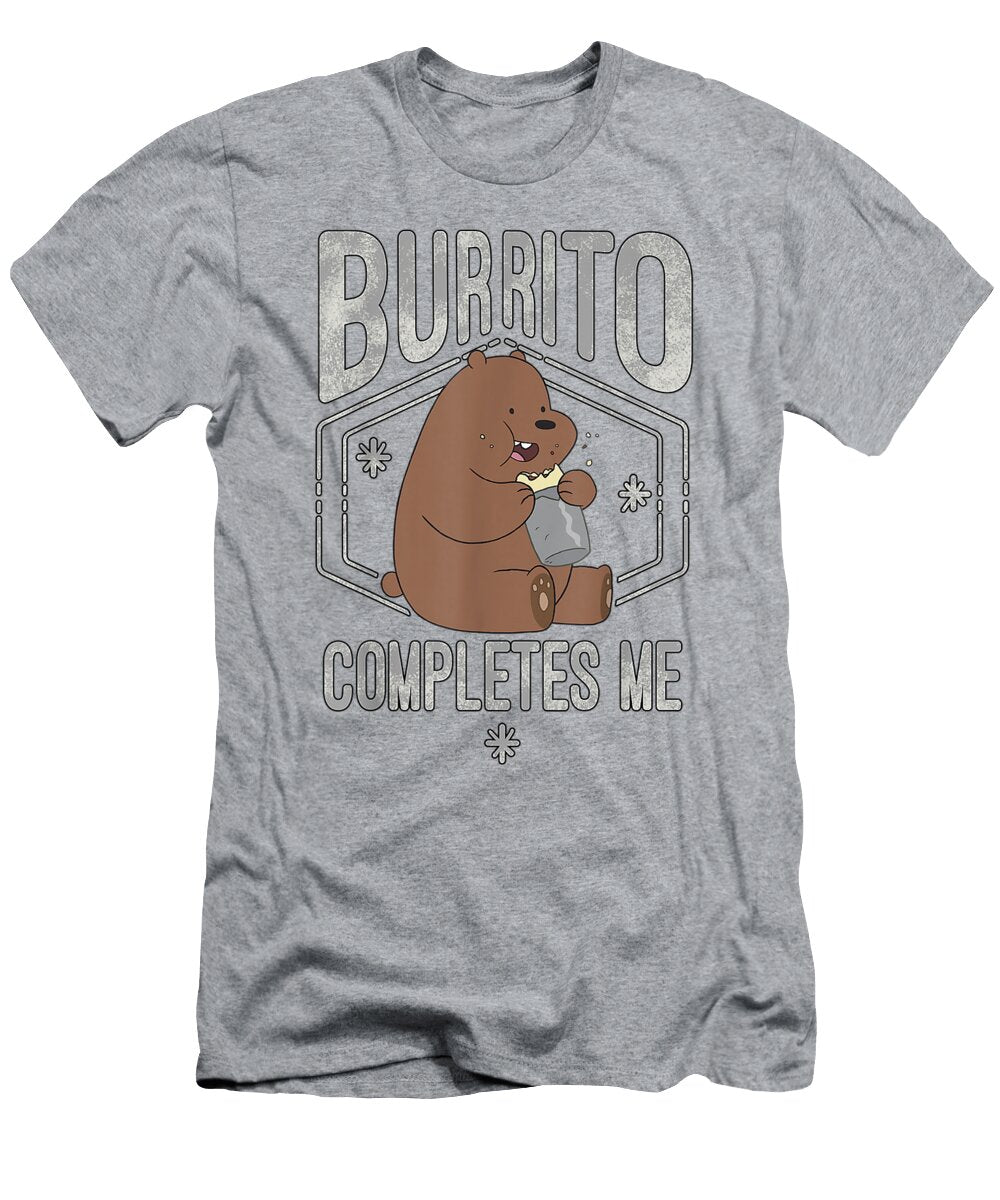 Cn We Bare Bears Grizzly Burrito Completes Me Jackob Carli T-Shirt