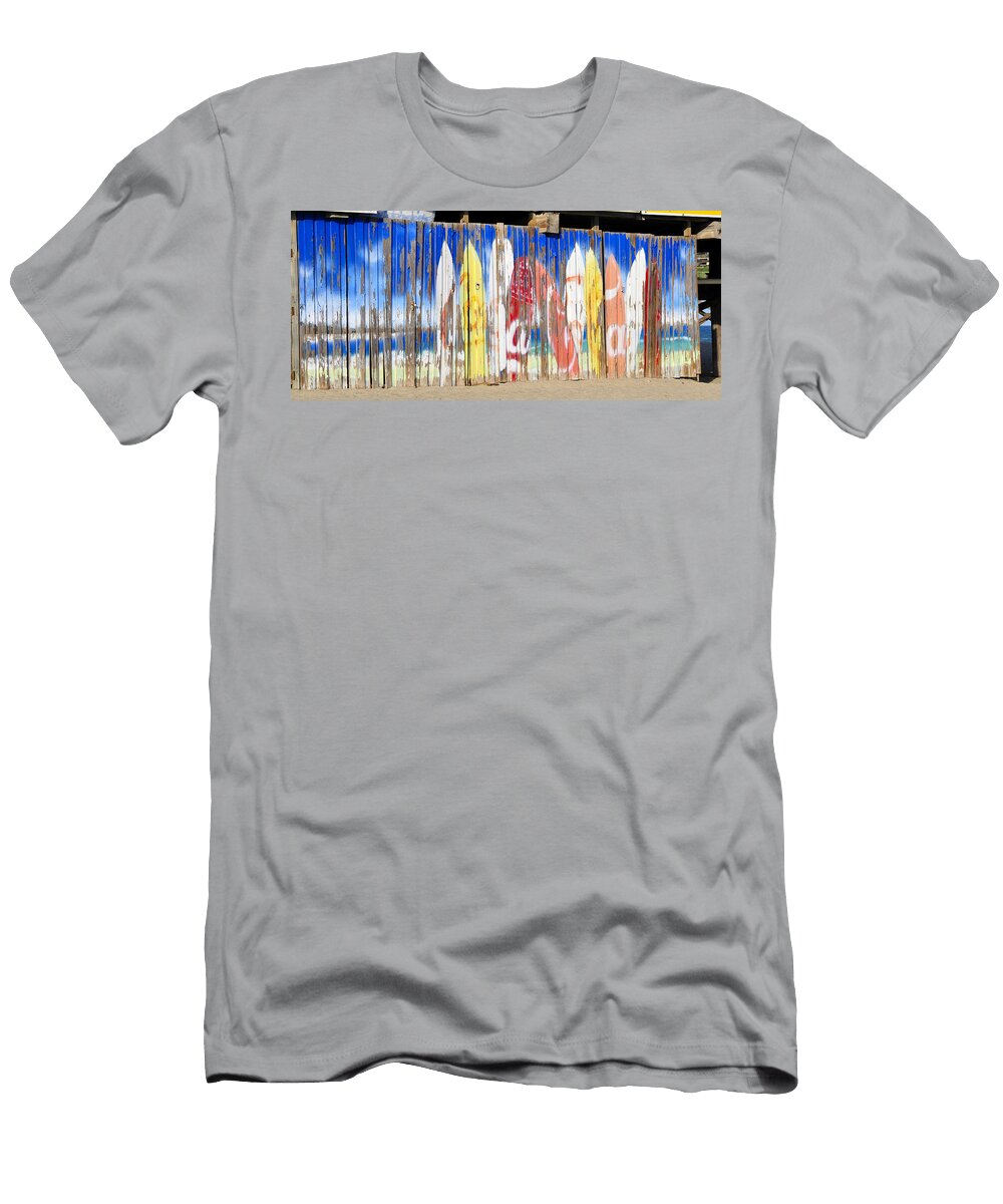 Coca Cola Surfboard Sign David Lee Thompson T-Shirt