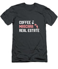 Coffee Mascara Real Estate Agent Girl Realtor for Women Arrahg Jozie T-Shirt