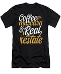 Coffee Mascara Real Estate Funny Realtor Makeup Raphaelartdesign T-Shirt