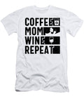 Coffee Mom Wine Repeat Sweet Birdie Studio T-Shirt