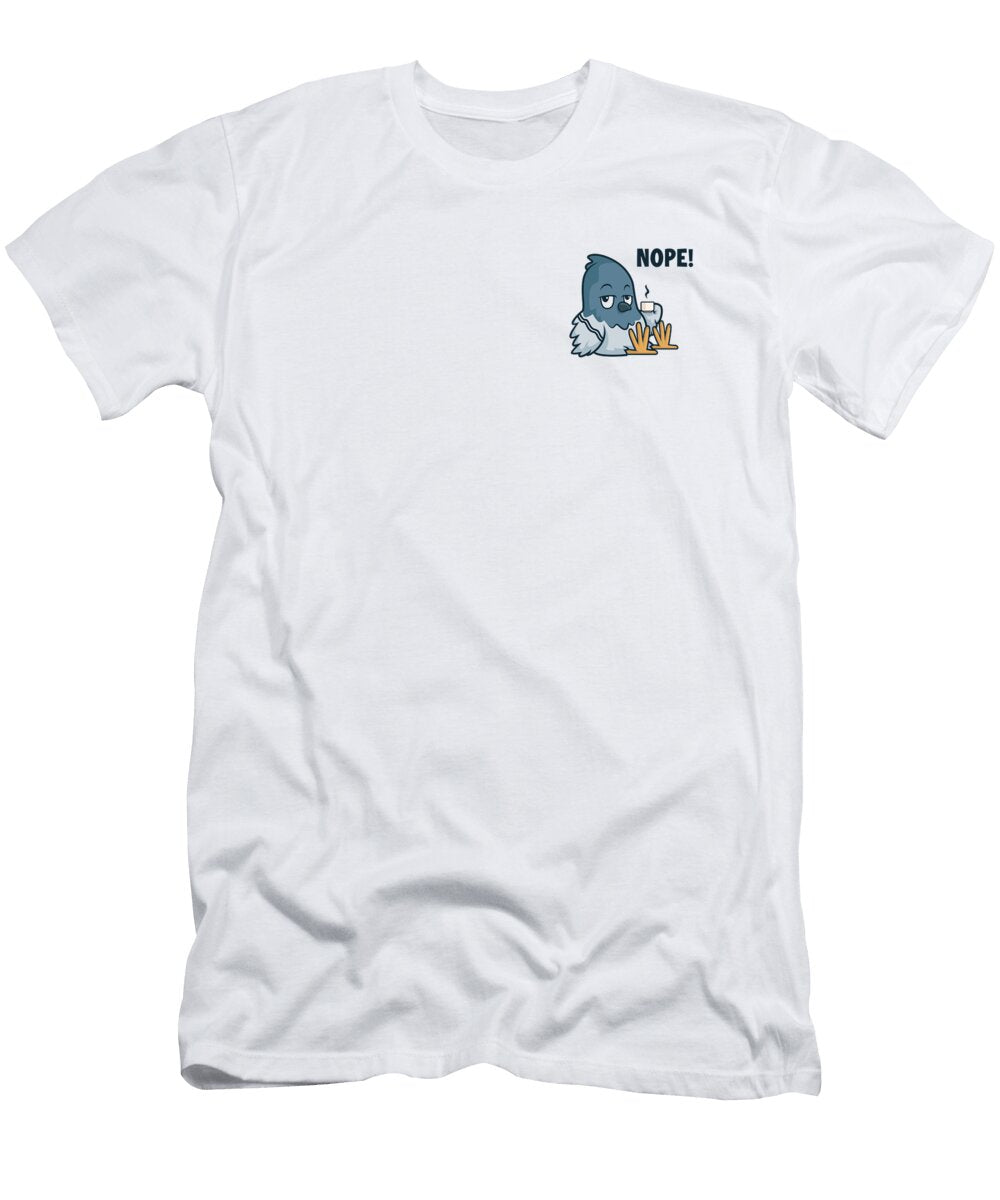 Coffee Nope Logo Emblem Latte Art Barista Queen Coffee Graphics Lab T-Shirt