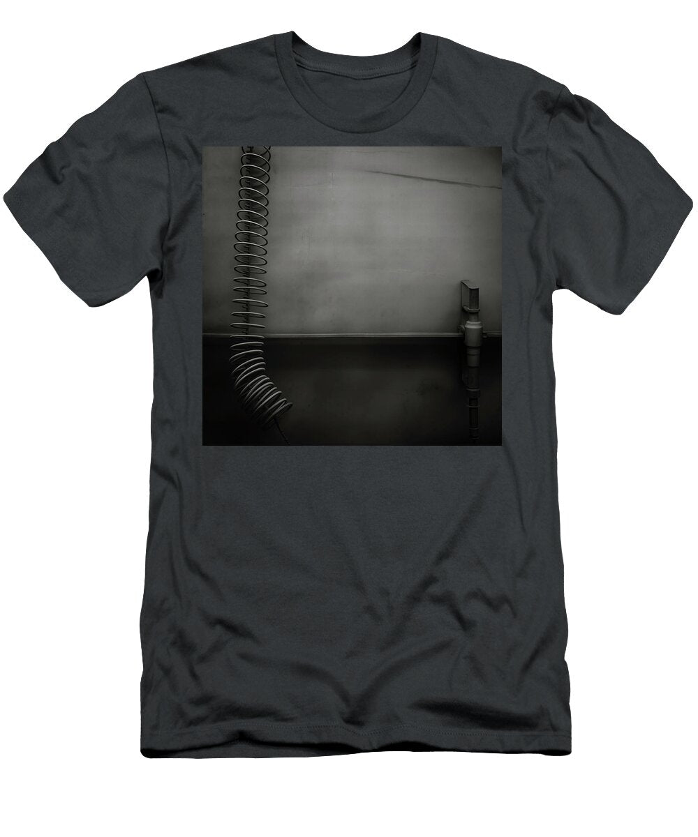 Coiled Air Hose Against the Wall Yo Pedro T-Shirt