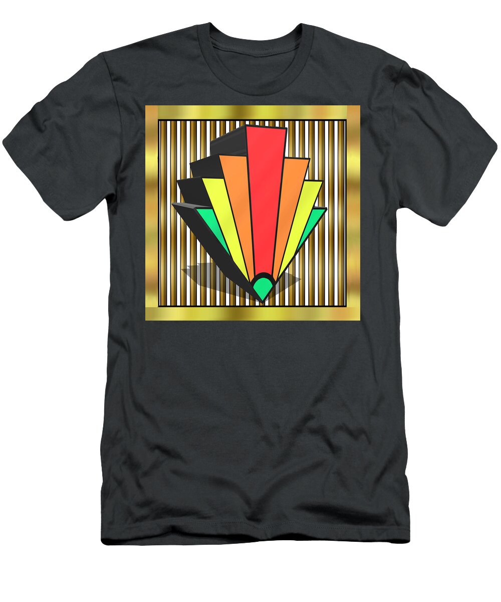 Colorful 3d Chevron Chuck Staley T-Shirt