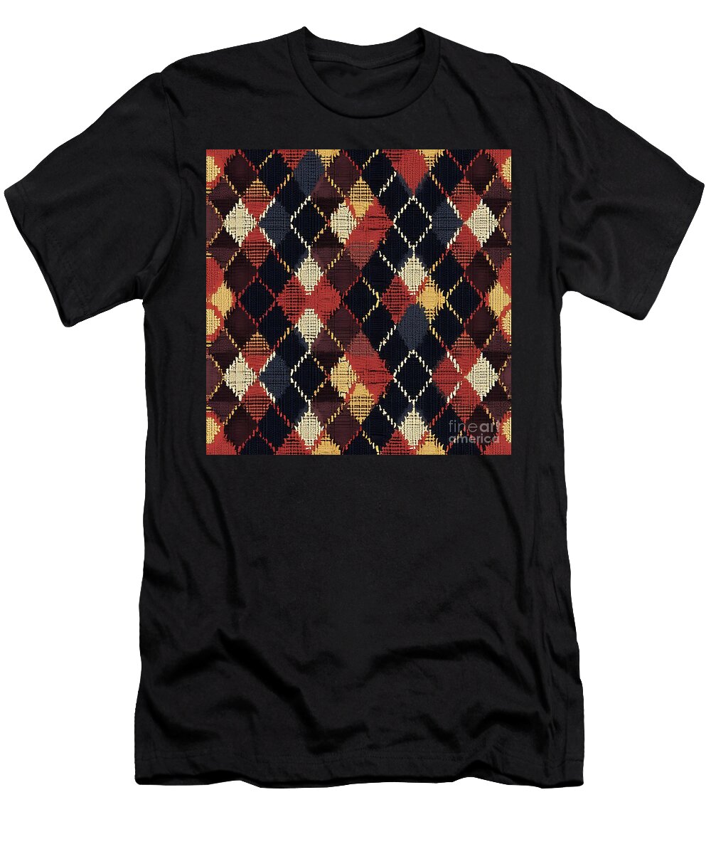 Colorful Argyle Pattern Argyle Elegance Patterns Gallery T-Shirt
