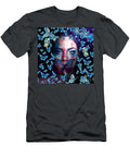 Colorful Art Women with Shiny Butterflies Hdr T-Shirt