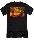 Colorful Autumn Leaves on Pebbles Mario G Rivera T-Shirt