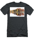 Colorful Autumn Trees in Argyle Lake Reflecting on the Water David Wood T-Shirt