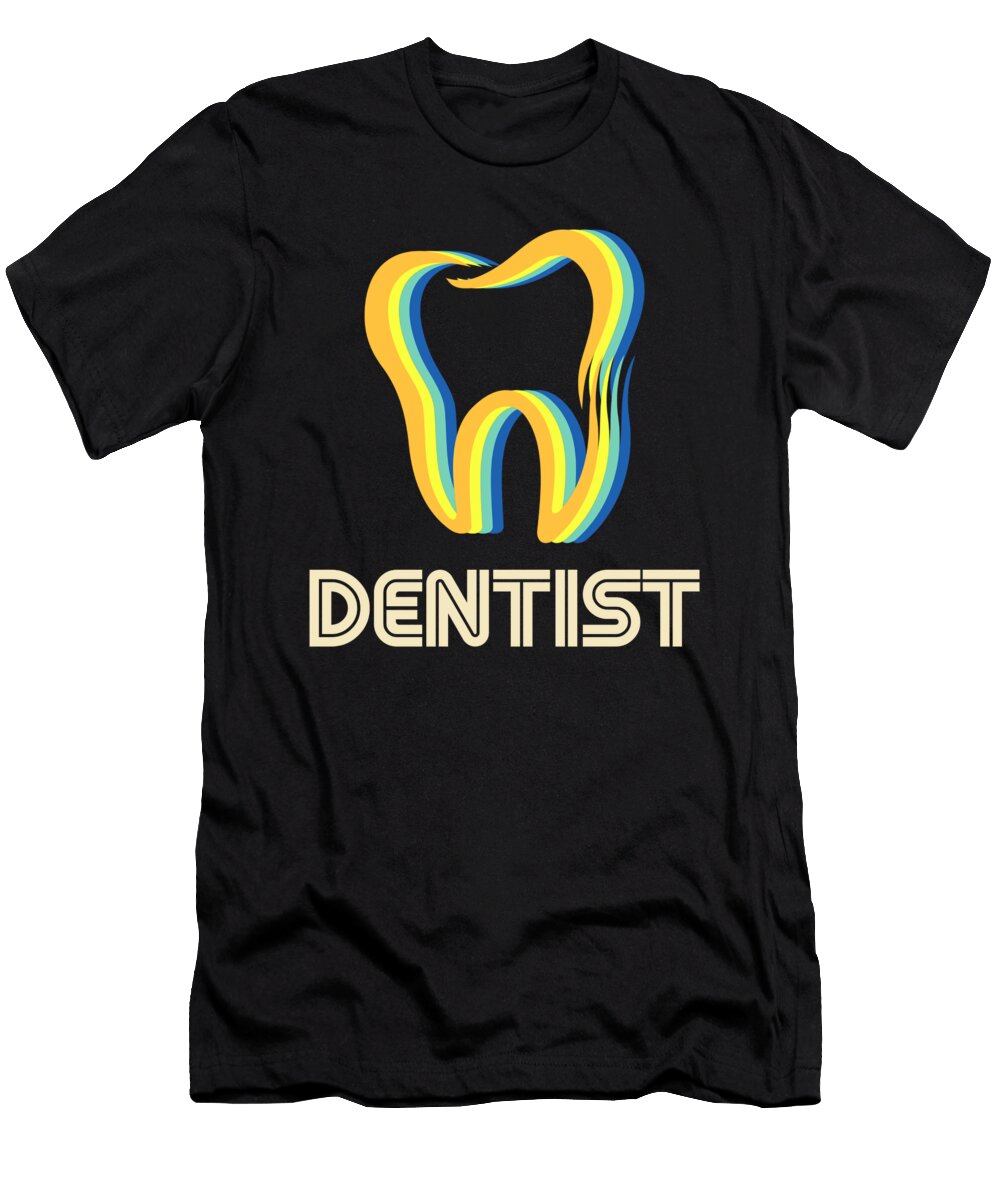 Colorful Dentist Tooth Doctor Dentistry Teeth Gift Thomas Larch T-Shirt
