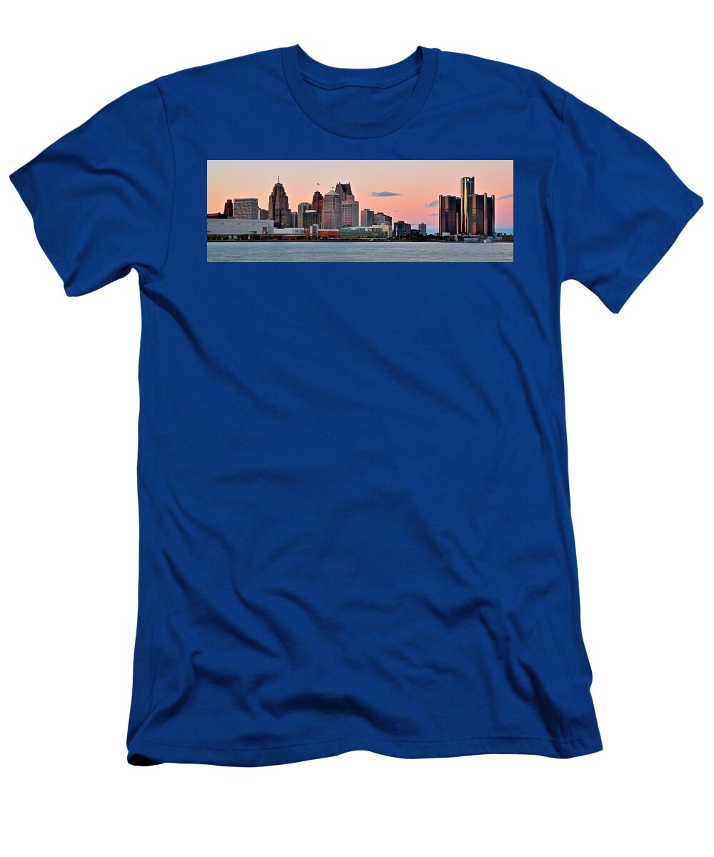 Colorful Detroit Skies Frozen in Time Fine Art Photography T-Shirt