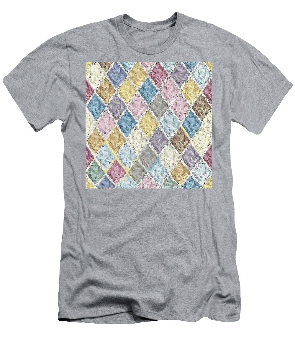 Colorful Diamond Patchwork Pattern Argyle Elegance Patterns Gallery T-Shirt