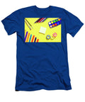 Colorful Flat Lay Background with Craft Supplies on the Way Back Joaquin Corbalan T-Shirt