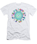 Colorful Floral Art Mandala Petals Sharon Cummings T-Shirt