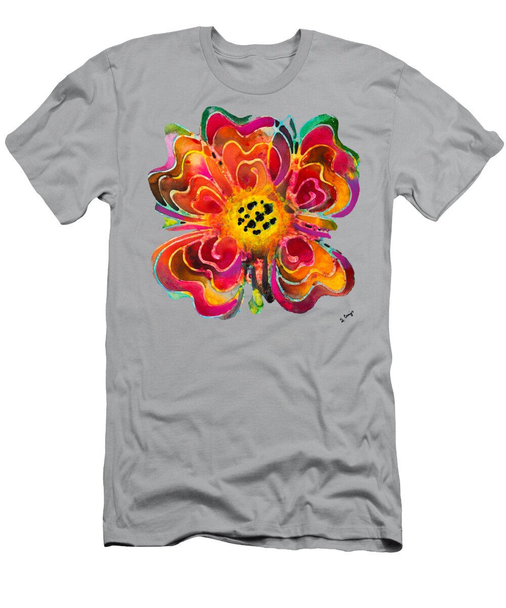Colorful Flower Art Summer Love By Sharon Cummings Sharon Cummings T-Shirt